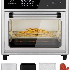 Air Fryer Toaster Oven Combo,10-in-1 12.6QT Compact Countertop Oven,9 Touch Screen Presets & 1 DIY Function,Easy Digital Controls,4 Accessories Included,Stainless Steel,Kitchen... Air Fryer Toaster Oven Combo,10-in-1 12.6QT Compact Countertop Oven,9 Touch Screen Presets & 1 DIY Function,Easy Digital Controls,4 Accessories Included,Stainless Steel,Kitchen...