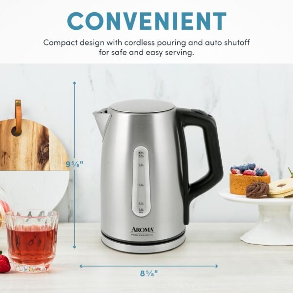 AROMA Electric Kettle Review Rapid Boil Programmable Stainless Steel AWK-1810SD