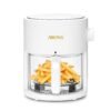 AROMA® Glass Air Fryer and Countertop Convection Oven with Powerful 360Crispy™ Technology (3 Quart), White