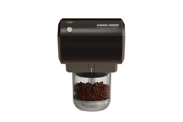 Black+Decker CG800B Spacemaker Traditional Mini Food Processor and Coffee Grinder, Black
