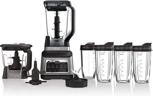 BN801 Professional Kitchen System, 1400 WP, 5 Functions with Auto IQ, 72-oz. Pitcher, 64-oz. Processor Bowl, (4) 24-oz. To-Go Cups