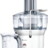 Breville BJE200XL Juice Fountain Compact Centrifugal Machine, 25 oz, Silver