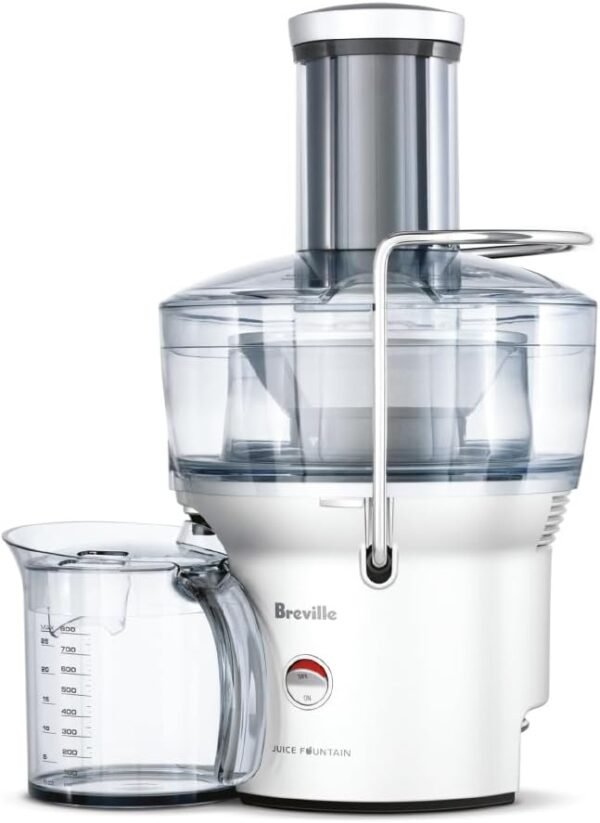 Breville BJE200XL Juice Fountain Compact Centrifugal Machine, 25 oz, Silver