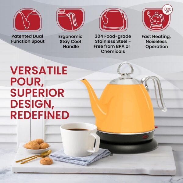 Chantal Mia Electric Kettle Review Fast Heating Cordless Stainless Steel Convenience Chantal Mia Electric Kettle Review Fast Heating Cordless Stainless Steel Convenience