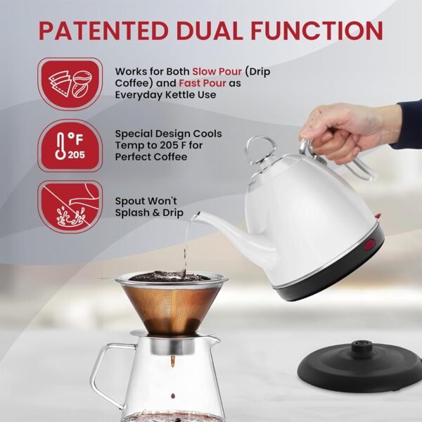 Chantal Mia Electric Kettle Review Slow Pour Precision and Stylish Cordless Design Chantal Mia Electric Kettle Review Slow Pour Precision and Stylish Cordless Design