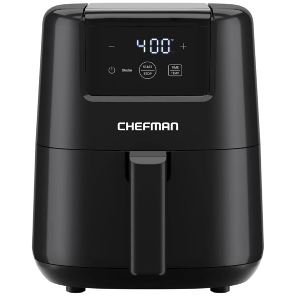CHEFMAN 2 Qt Mini Air Fryer – Digital Space-Saving Compact Air Fryer with Nonstick and Dishwasher Safe Basket, Quick & Easy Meals in Minutes, Features Digital Timer and Shake... CHEFMAN 2 Qt Mini Air Fryer – Digital Space-Saving Compact Air Fryer with Nonstick and Dishwasher Safe Basket, Quick & Easy Meals in Minutes, Features Digital Timer and Shake...