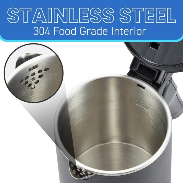 Compact Dual Voltage Electric Kettle Review Elite Gourmet EKT719 Fast Boil Design