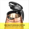 Electric Kettle BELLA 14753 Review Safety Features Stylish Copper Chrome Design