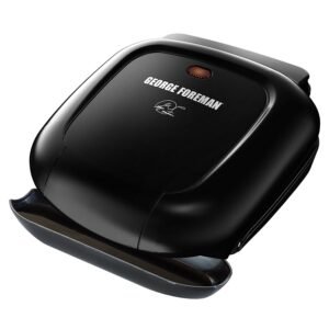George Foreman GR0040B 2-Serving Classic Electric Plate Grill, Black