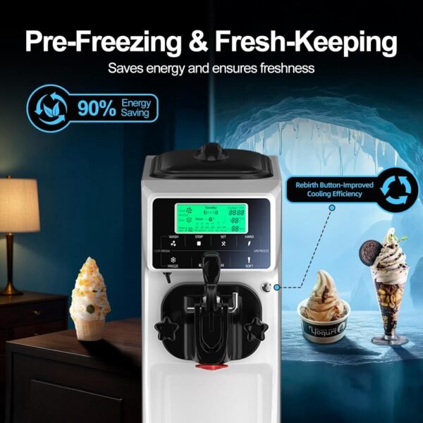 GSEICE Soft Serve Ice Cream Machine Review High Efficiency and Easy Cleaning