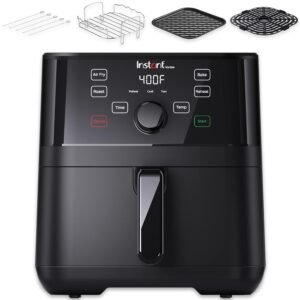 Instant Pot Vortex 5.7QT Air Fryer With Accessories, Custom Smart Cooking Programs, 4-in-1 Functions that Crisps, Roasts, Bakes and Reheats, 100+ In-App Recipes, from the Makers... Instant Pot Vortex 5.7QT Air Fryer With Accessories, Custom Smart Cooking Programs, 4-in-1 Functions that Crisps, Roasts, Bakes and Reheats, 100+ In-App Recipes, from the Makers...