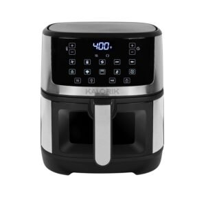 Kalorik Air Fryer 5 Quart Capacity with Touchscreen Digital Controls 10 Smart Cooking Presets with Illuminated View Window Shake Reminder & Dishwasher Safe Basket, 1500-Watts,... Kalorik Air Fryer 5 Quart Capacity with Touchscreen Digital Controls 10 Smart Cooking Presets with Illuminated View Window Shake Reminder & Dishwasher Safe Basket, 1500-Watts,...