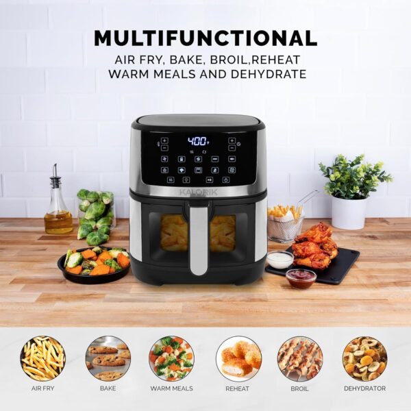 Kalorik Air Fryer Review Discover 10 Smart Presets and Touchscreen Controls