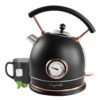 MegaChef 1.8 Quarts Half Circle Electric Tea Kettle in Matte Black MegaChef 1.8 Quarts Half Circle Electric Tea Kettle in Matte Black