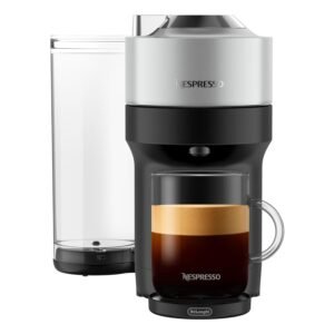 Nespresso Vertuo Pop+ Deluxe Coffee and Espresso Machine by De'Longhi, 120 Volts, Silver Nespresso Vertuo Pop+ Deluxe Coffee and Espresso Machine by De'Longhi, 120 Volts, Silver