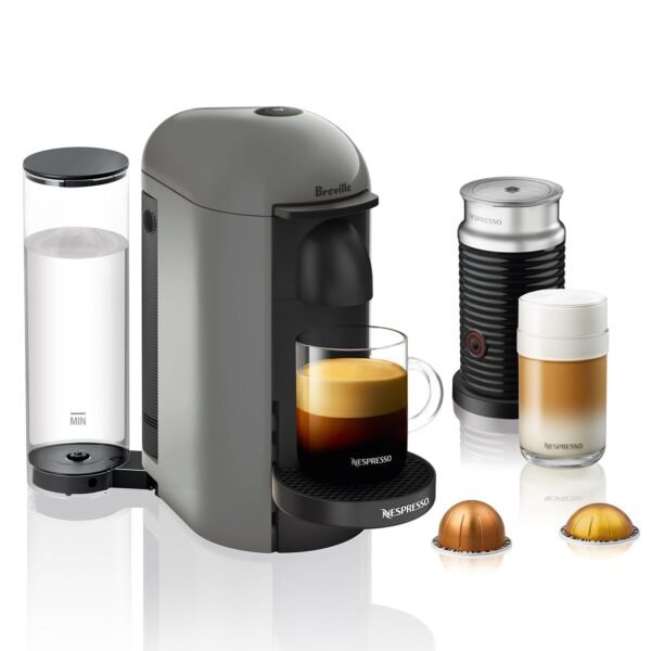 Nespresso VertuoPlus Deluxe Coffee Maker by Breville Review with Aeroccino Frother Benefits