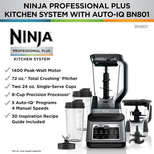 Ninja BN801 Kitchen System Review Powerful 5 Function Food Processor and Blender Combo Ninja BN801 Kitchen System Review Powerful 5 Function Food Processor and Blender Combo