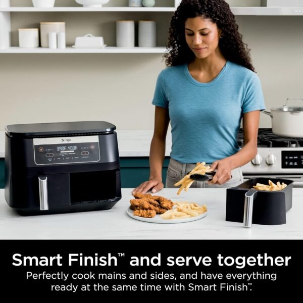 Ninja Dual Zone Air Fryer Review Exploring CRT2NJDZ090RB’s SmartFinish Cooking Benefits