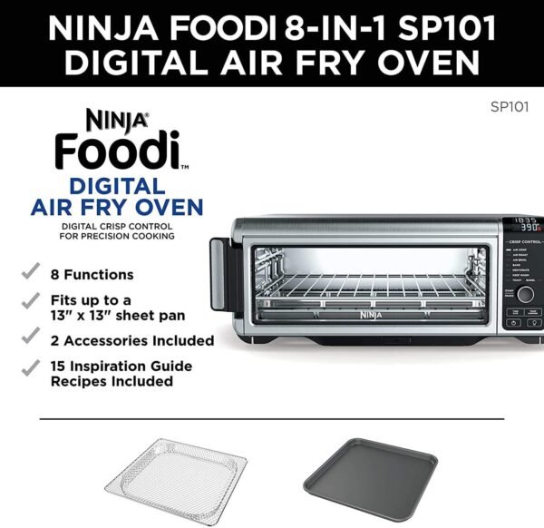 Ninja SP101 Air Fryer Oven Review Best XL Capacity Flip-Away Storage Features