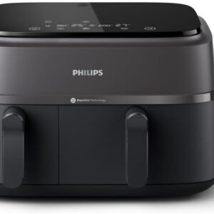 Philips Dual Basket Air Fryer 3000 Series, 8-in-1 functions, 9.5 Quarts, 2 Drawers, Auto-sync Cooking Time, 90% Less Fat, Rapid Air Technology, HomeID Recipe App, Dishwasher... Philips Dual Basket Air Fryer 3000 Series, 8-in-1 functions, 9.5 Quarts, 2 Drawers, Auto-sync Cooking Time, 90% Less Fat, Rapid Air Technology, HomeID Recipe App, Dishwasher...