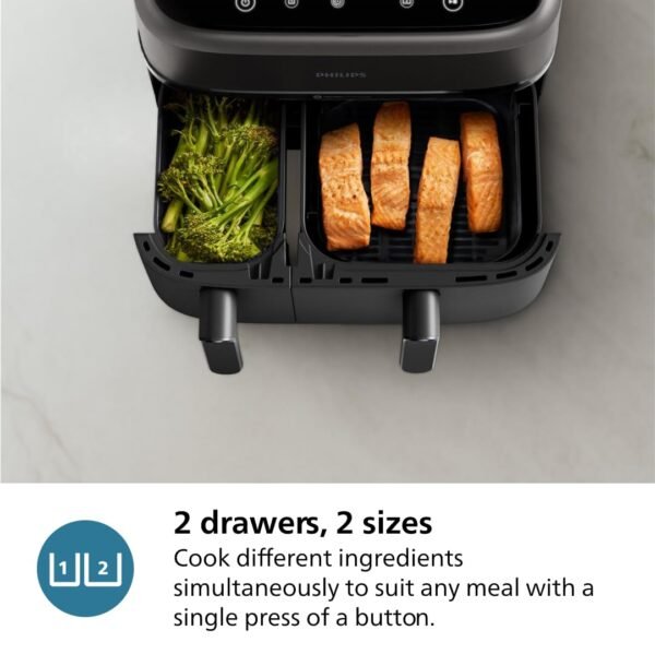 Philips Dual Basket Air Fryer Review Unveils Game Changing 9 Liter Capacity and RapidAir Technology