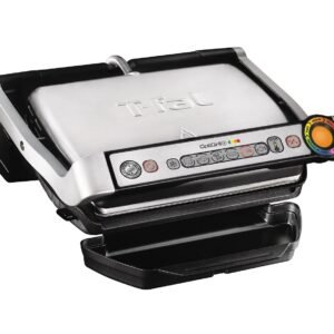 T-Fal GC712D54 OptiGrill + Grill with Automatic Sensor Cooking, Multicolor