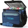 Titan 1330878 Portable Fridge Capacity 40 Cans + Ice, 5 Layers of Insulation, Up to 2 Days of Ice Preservation Blue