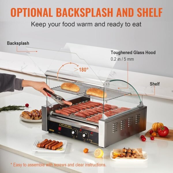 VEVOR Hot Dog Roller Review Powerful 11 Roller Electric Grill for Perfect Sausages