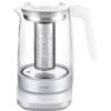 ZWILLING Enfinigy Glass Kettle 1.7L, Tea Kettle, 6 Preset Temps for the Perfect Cup, Tea Timer, Silver